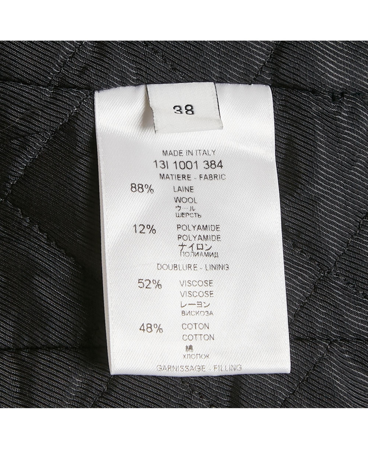 Pre-Owned Givenchy Women's Black Floral Print Felt Zip-Up Jacket