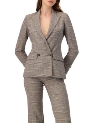 Women's Double-Breasted Prince of Wales Blazer