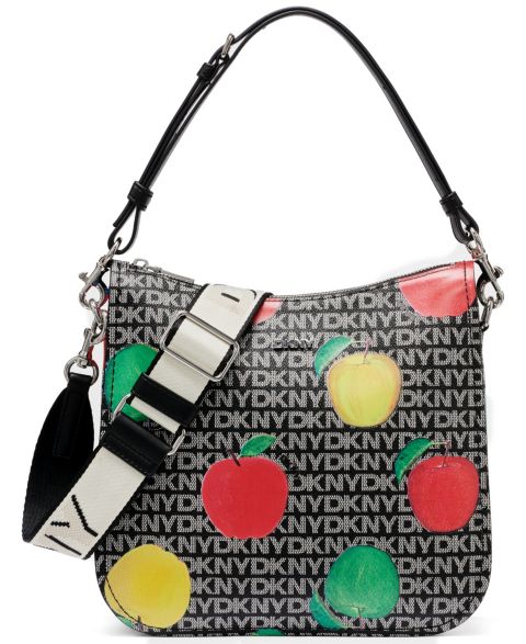 Женская сумка DKNY Nessa Small Zipper Crossbody, цвет: Чёрный