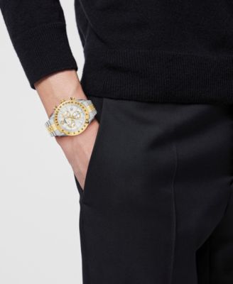 Men's Chrono Master Two-Tone Stainless Steel Bracelet Watch, 44mm