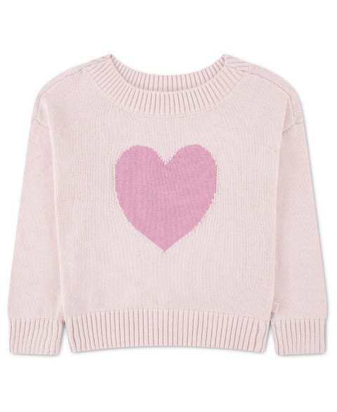 Детские abercrombie kids Girls' Heart Print Oversized Sweater