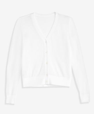 Petite Button-Front Cardigan