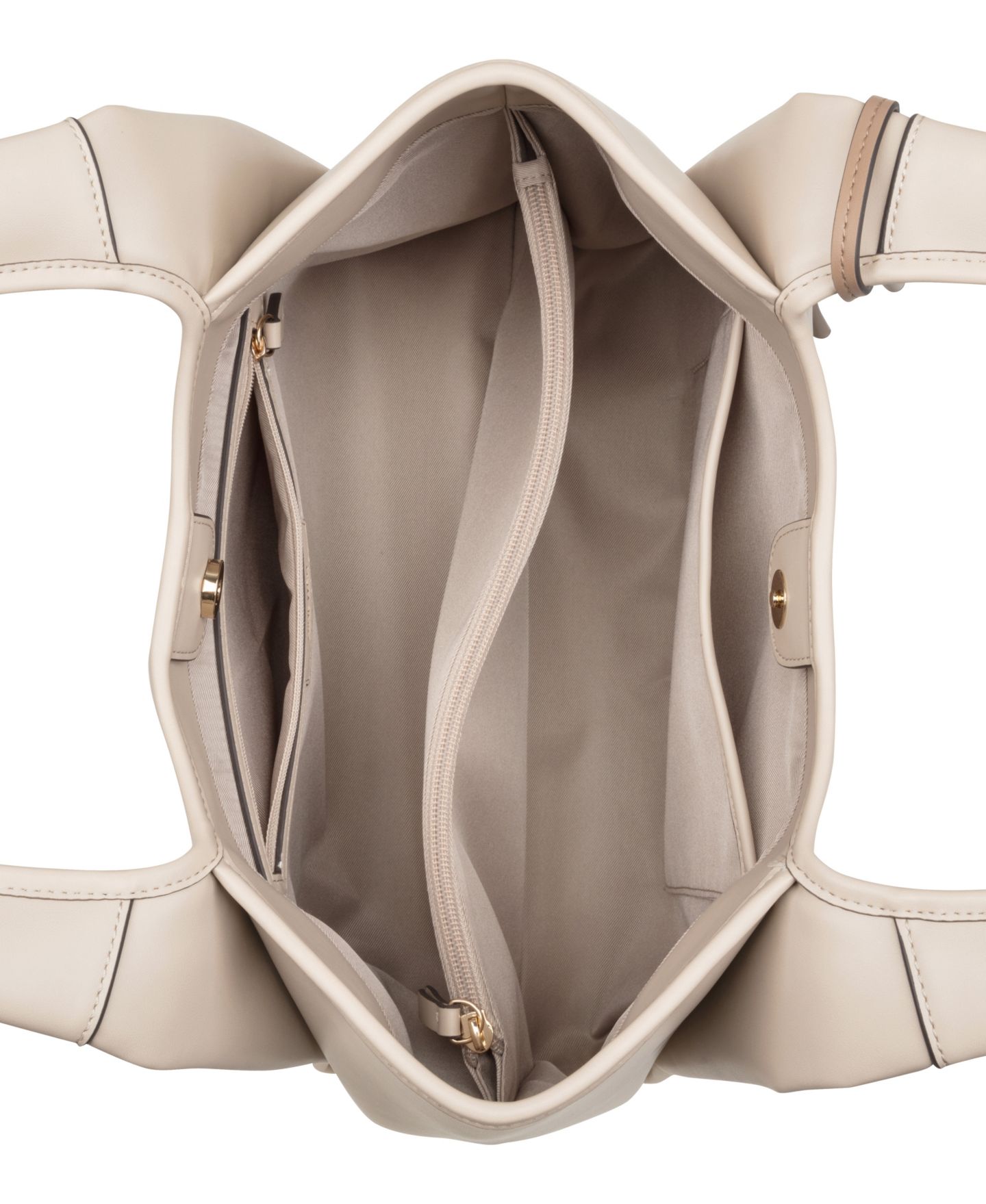 Женская сумка Nine West Priya Triple Compartment Large Shoulder, цвет: Бежевый — фото 5