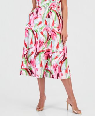 Petite Printed Sleeveless Maxi Dress