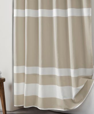 Madison Park Spa Waffle 3M-Scotchgard Shower Curtain, 72" x 78"