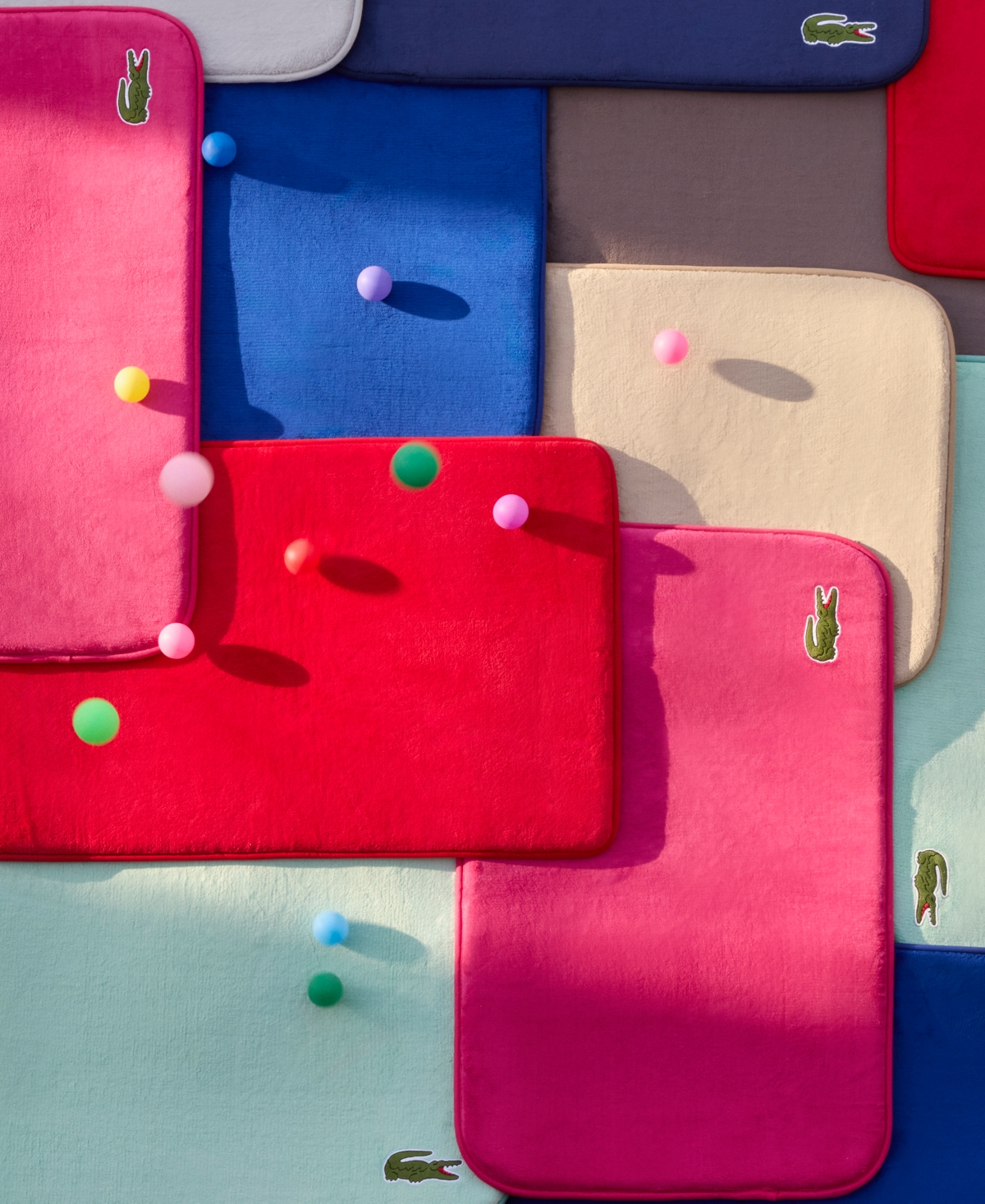 Lacoste Home Crocodile Memory Foam Bath Rug, 19" x 30"