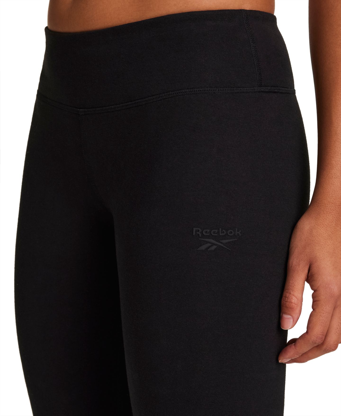 Женские леггинсы Reebok Slim-Fit, цвет: Чёрный — фото 9