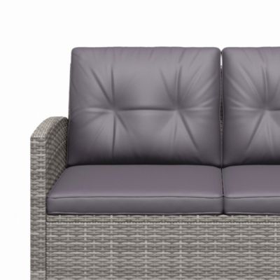 4 Piece Patio Furniture Set, Wicker Loveseat, Chairs & Table,