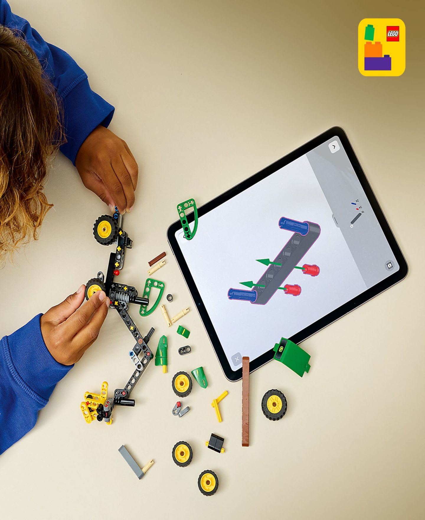 LEGO® Конструктор LEGO Technic John Deere 1470H, колёсный харвестер 42218, 117 деталей — фото 6