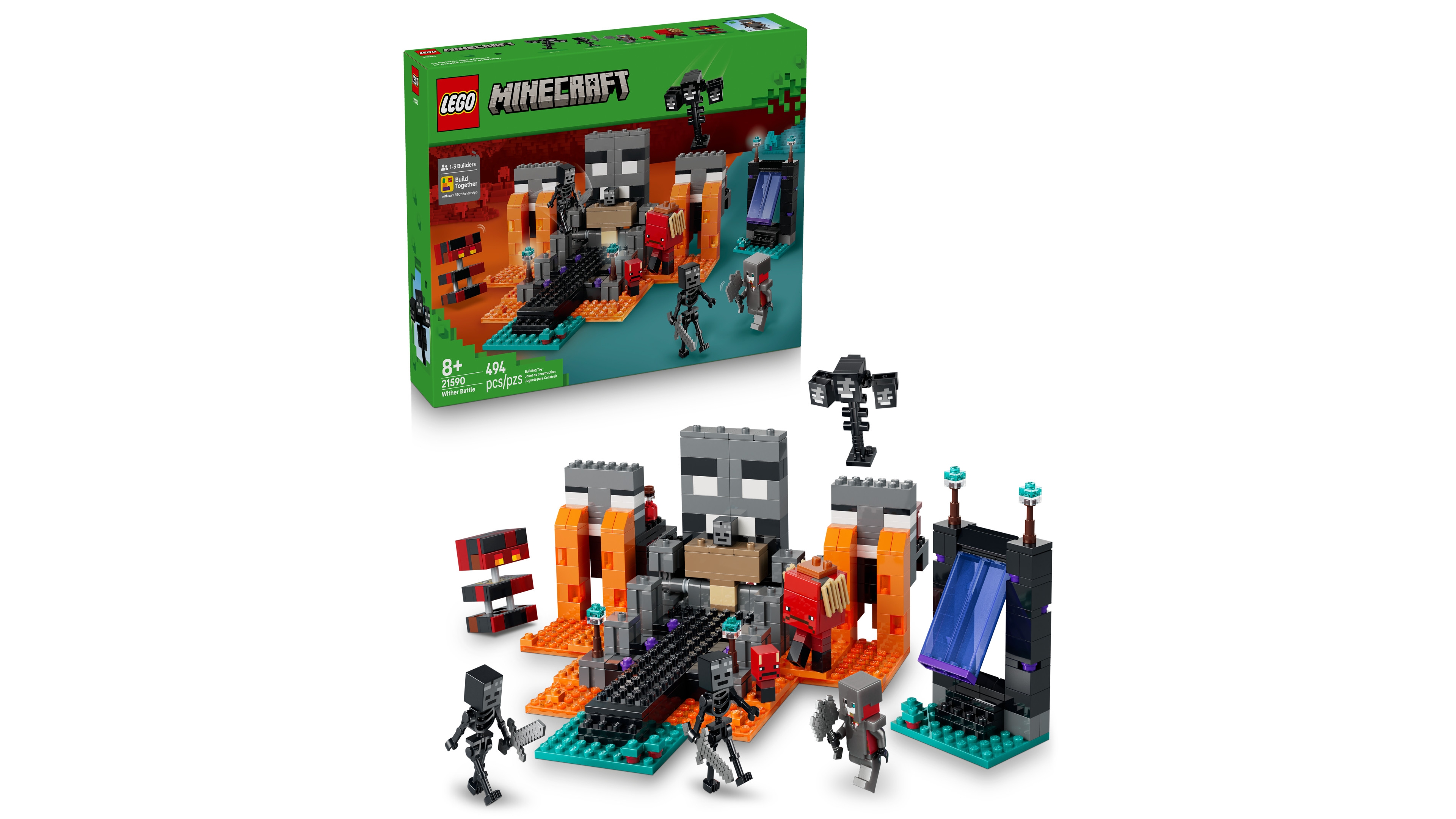 Lego Minecraft Wither Battle Building Toy 21590, 494 Pieces