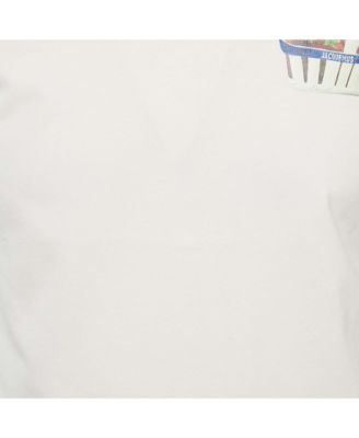 Men's Pink Floral Print Jersey Crewneck T-Shirt