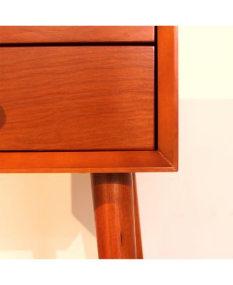 Nightstand with 2-Drawers, Small Side End Table with Storage