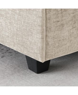 U-Shaped Sectional Sofa, 6 Seat Chenille Corner Couch with Cup Holders & Chaise