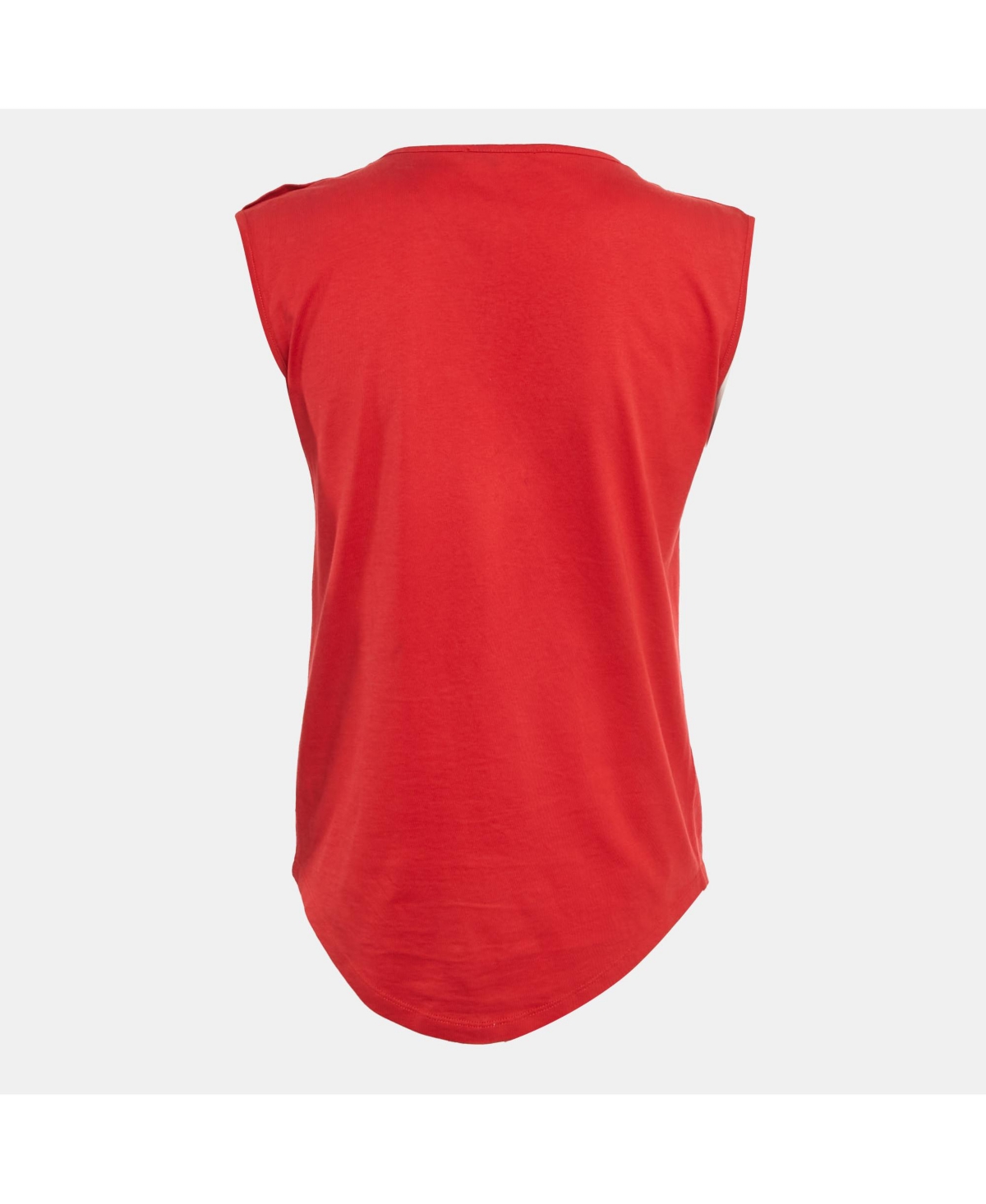 Pre-Owned Balmain Women's Red Cotton Sleeveless Top