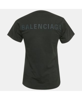 Women's Black Logo Embroidered Cotton Knit T-Shirt