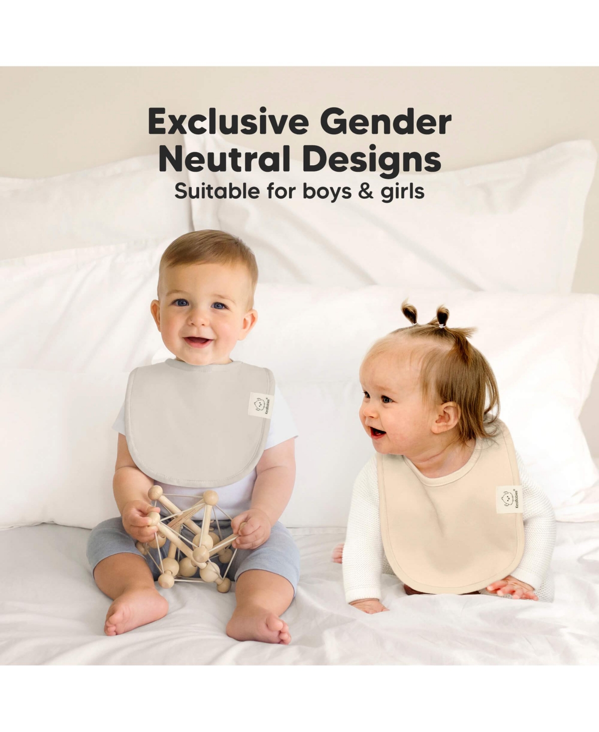 KeaBabies 8pk Baby Bibs for Boy, Baby Drool Bib for Baby Boys and Girls, Infant Teething Bibs