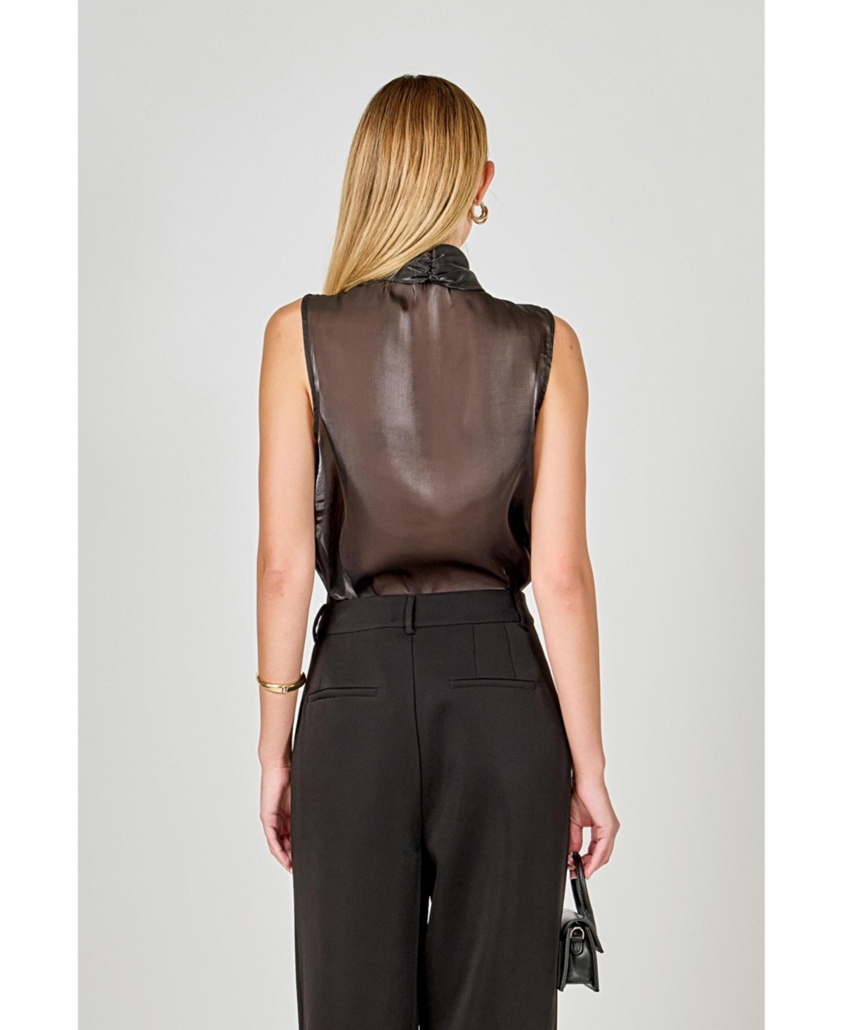 endless rose Women's Organza Sleeveless Top