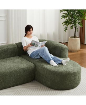  Cloud-Like Chenille Modular Sofa - No Assembly Required