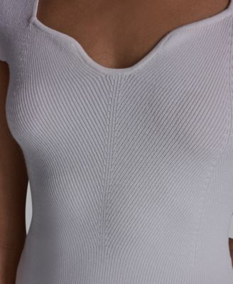 Women's Sweetheart Neck Slim Fit Top