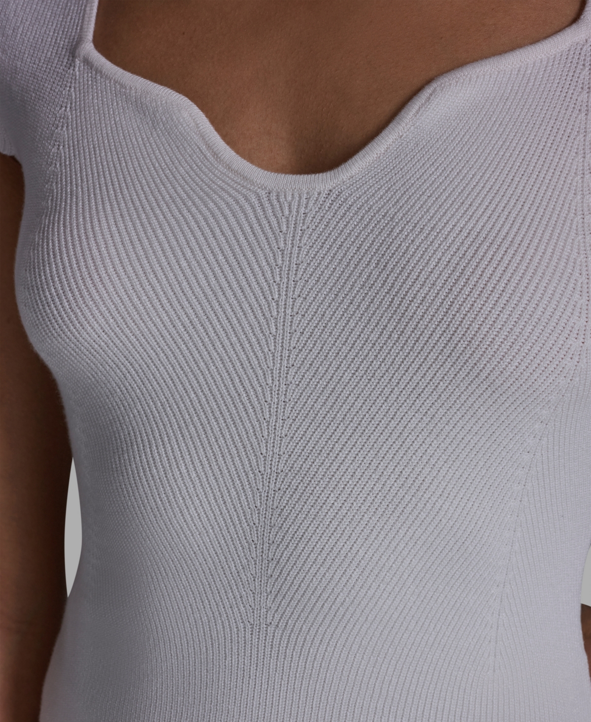 Bcbg Women's Sweetheart Neck Slim Fit Top