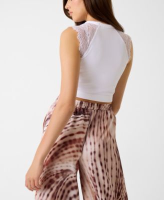 Women's Millie Seamless Lace Sweater Crewneck Top