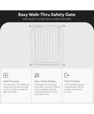 Balance From Fitness Walk Thru Safety Gate, Fits 29.1-33.8" Openings, 36” Tall, White