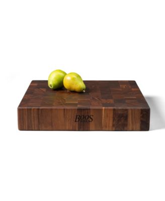 CCB Series Square Wooden Walnut Cutting Board, 15" x 15"