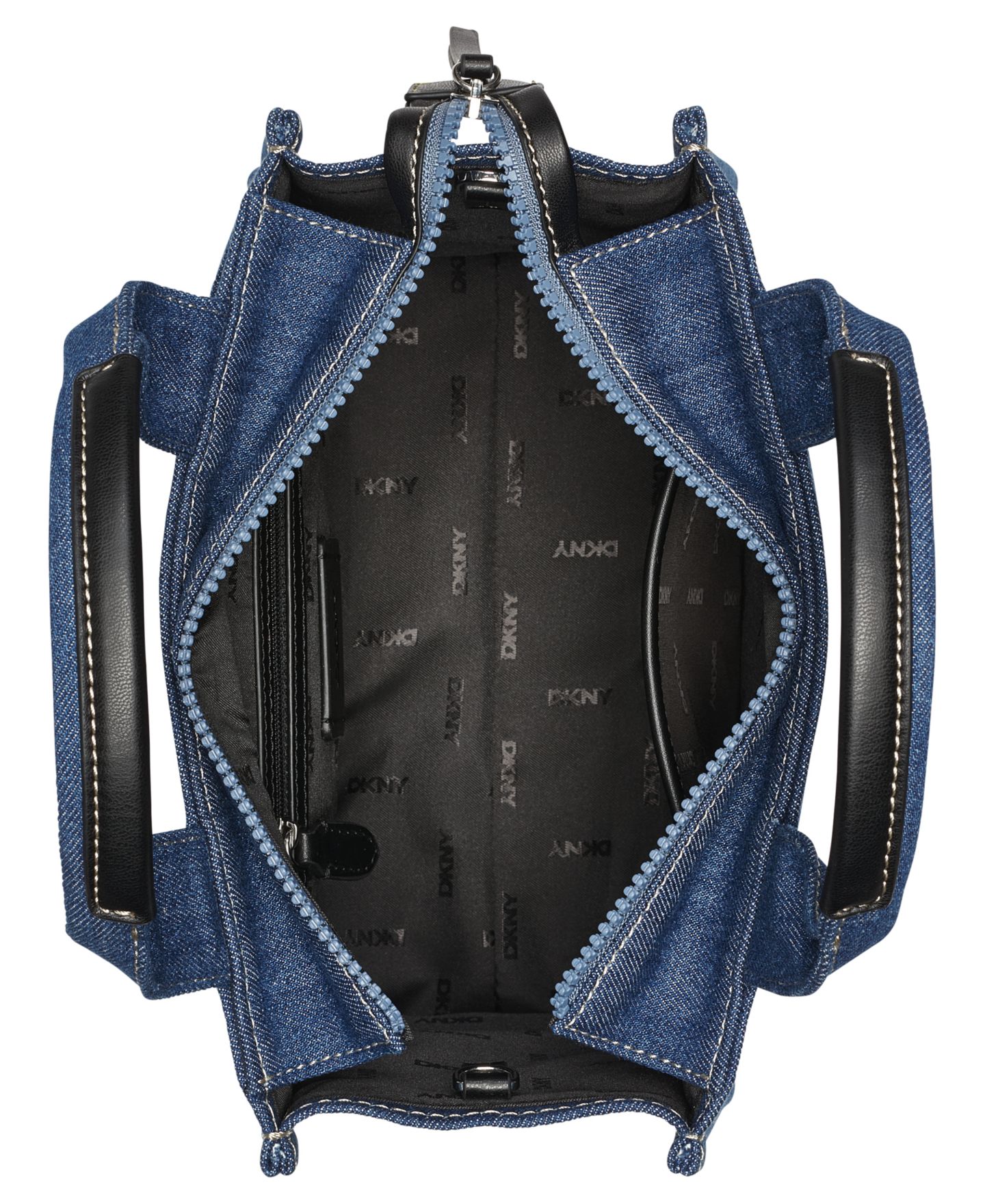 Женская сумка DKNY Hadlee Small Zipper, цвет: Джинсовый — фото 4