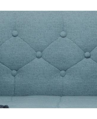 Aidan Mid Century Modern Tufted Fabric Sofa
