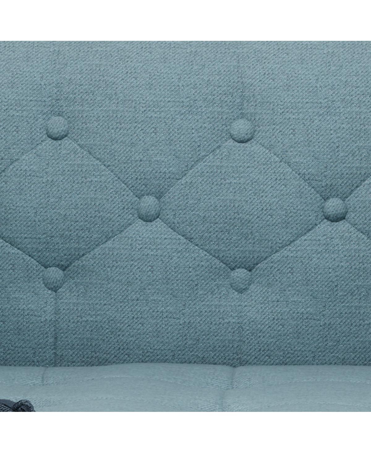 Streamdale Furniture Aidan Mid Century Modern Tufted Fabric Sofa