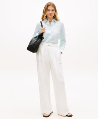 Women's Linen Button-Up Shirt