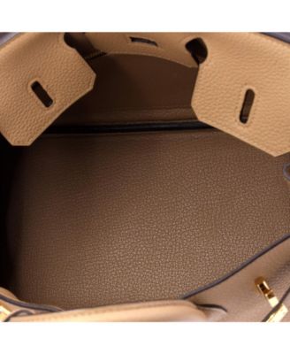 Birkin 25 Handbag Brown Togo with Gold Hardware