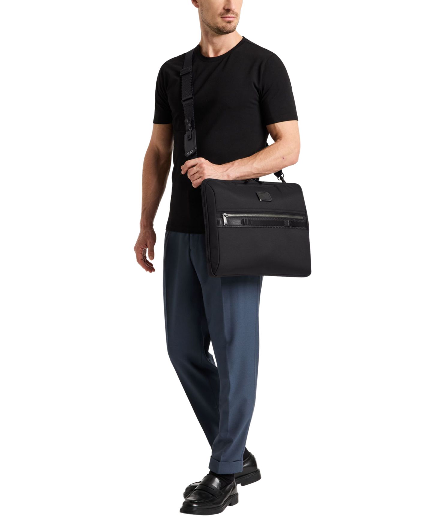 Мужская сумка TUMI Felker Laptop Carrier, цвет: Чёрный — фото 5