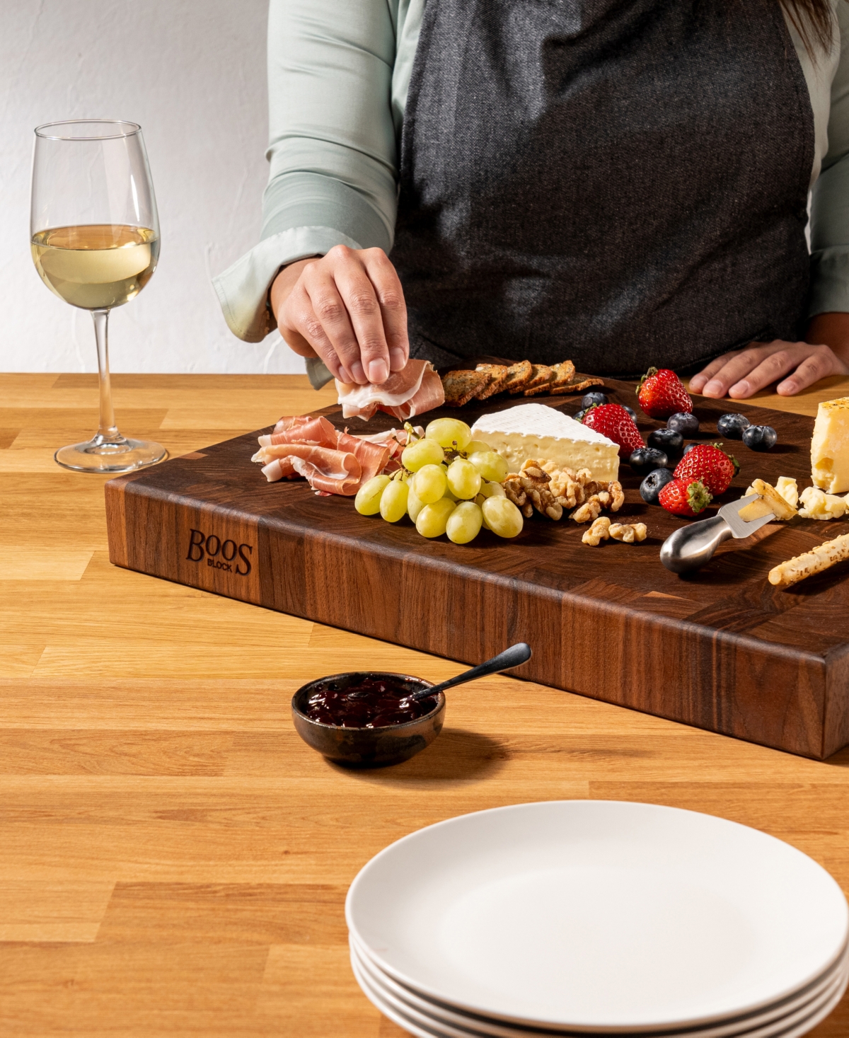 John Boos Ccb Rectangular Wooden Maple Cutting Board