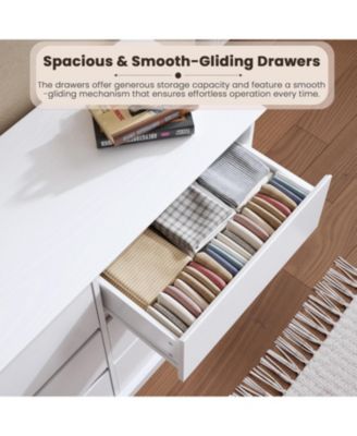 9-Drawer Dresser for Bedroom, Large Double Chest of Drawers with Deep Storage & Wide Top