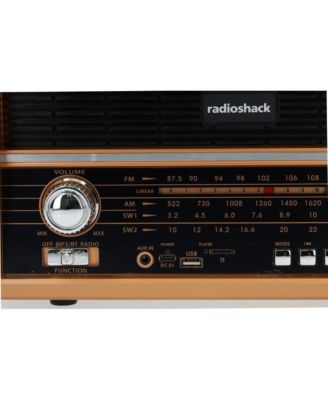 Retro AM/FM/SW Vintage and Classic Radio Antique Style, Bluetooth, USB/microSD, Rechargeable Battery – 4001800