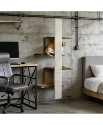 Cat Aerial Runway - 4-Layer Wall-Mounted Shelves, Space-Saving Climbing Park