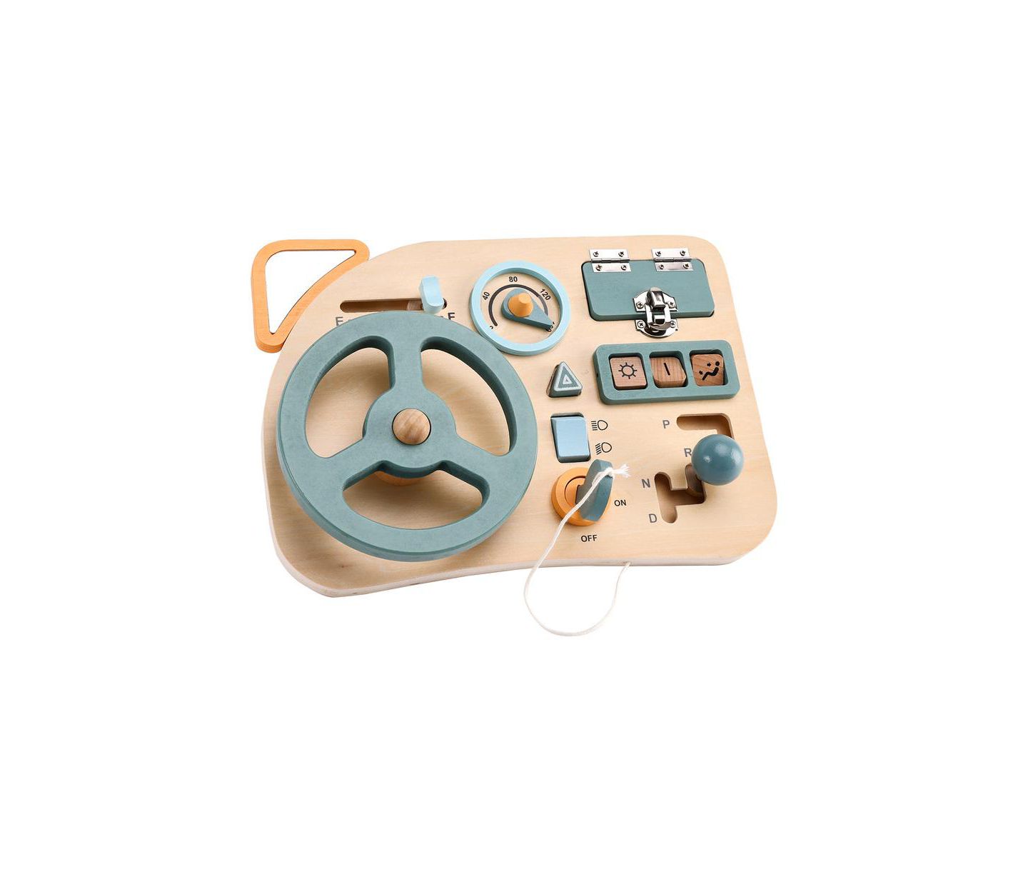 Детская игрушка Bruce & Shark Wooden Montessori Busy Board, Ages 3+, цвет: Синий — фото 2