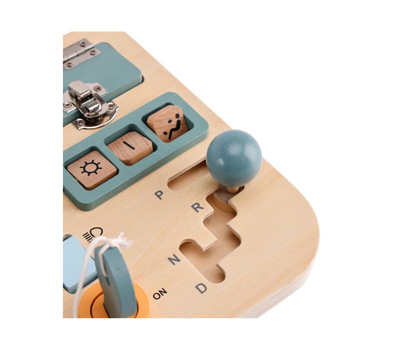 Детская игрушка Bruce & Shark Wooden Montessori Busy Board, Ages 3+, цвет: Синий — фото 5