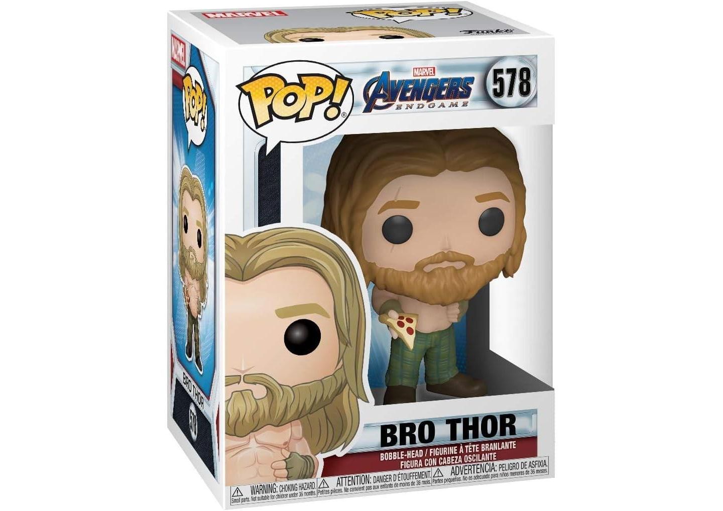 Детская фигурка Funko Marvel Avengers Endgame POP Bro Thor with Pizza — фото 3