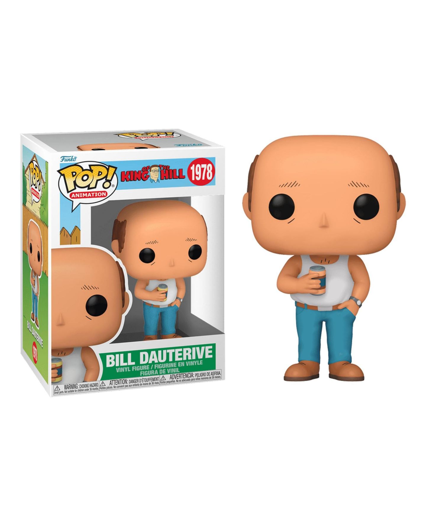 Детская фигурка Funko Pop! King of the Hill Bill Dauterive 3.75" Vinyl, от 3 лет — фото 1