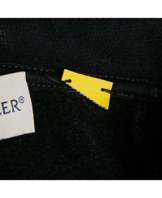 Men's X Adidas Black Cotton Knit Puffer Trim Hoodie