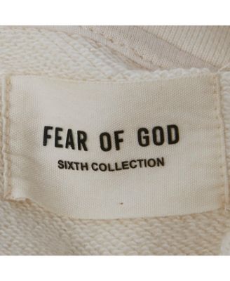Pre-Owned Fear Of God Men's Sixth Collection Beige Cotton Mock Neck Sweatshirt