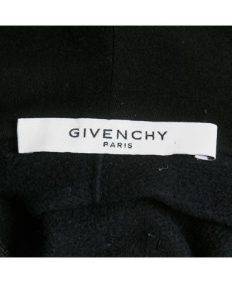 Men's Black Cotton Distressed Sleeveless Hoodie