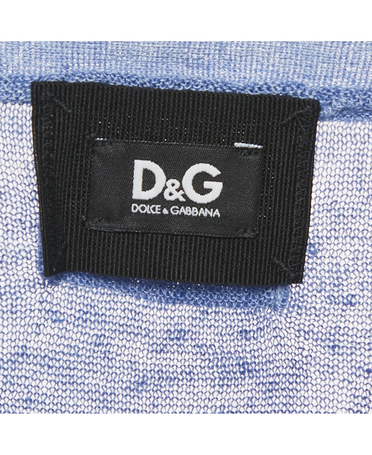 Pre-Owned Dolce & Gabbana Men's Blue Ombre Knit Sleeveless Vest