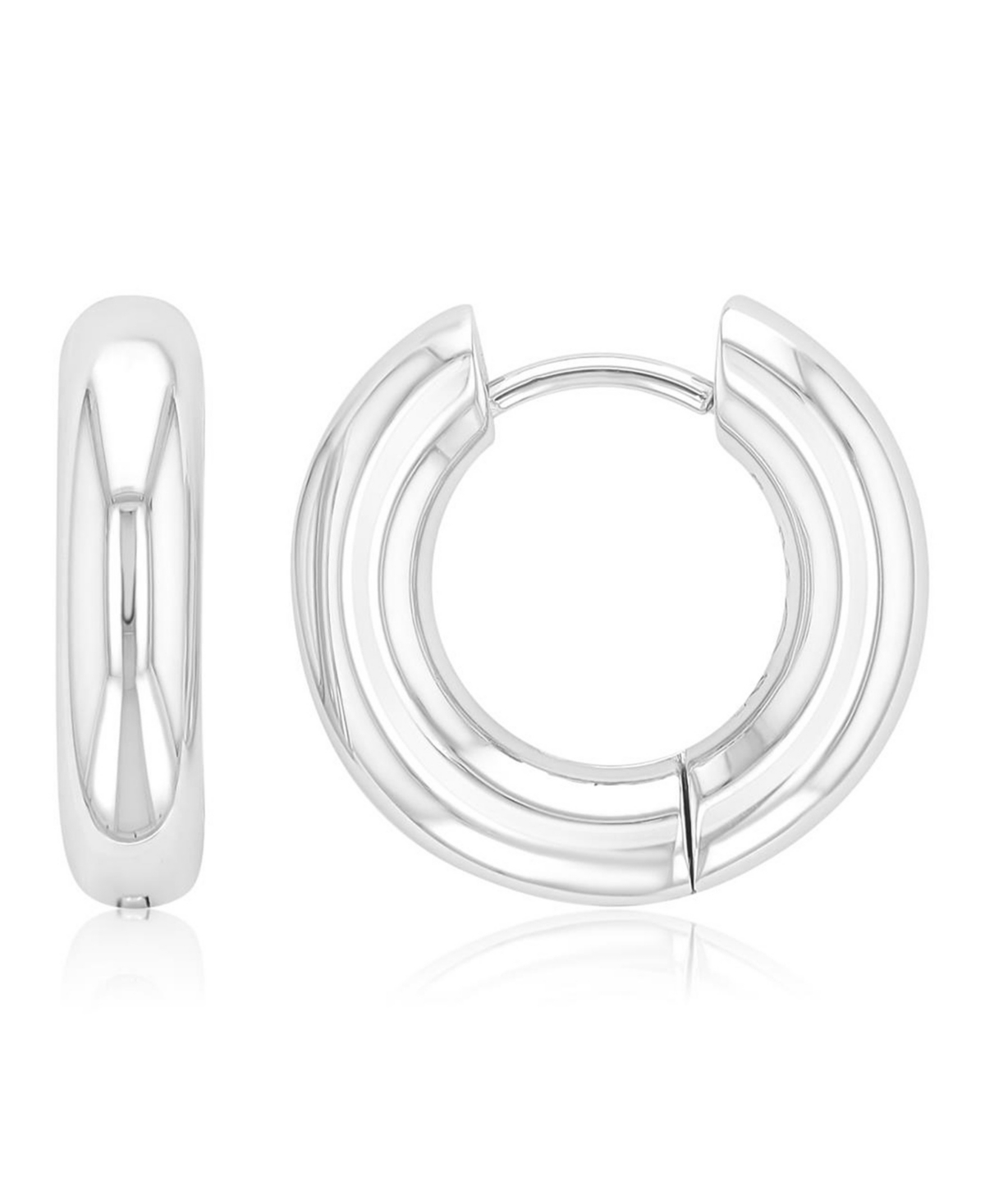 Roxy Waterproof Platinum 12mm Huggie Earrings