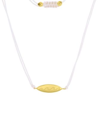 Waterproof Yellow Surfboard Beads Adjustable Necklace