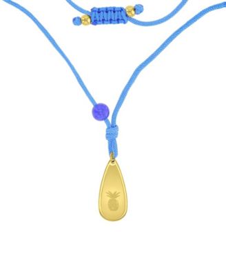 Waterproof Yellow Pineapple Labradorite Adjustable Necklace