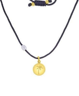 Waterproof Yellow Heart Pearl Adjustable Necklace