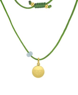 Waterproof Yellow Beads Green Aventurine Adjustable Necklace